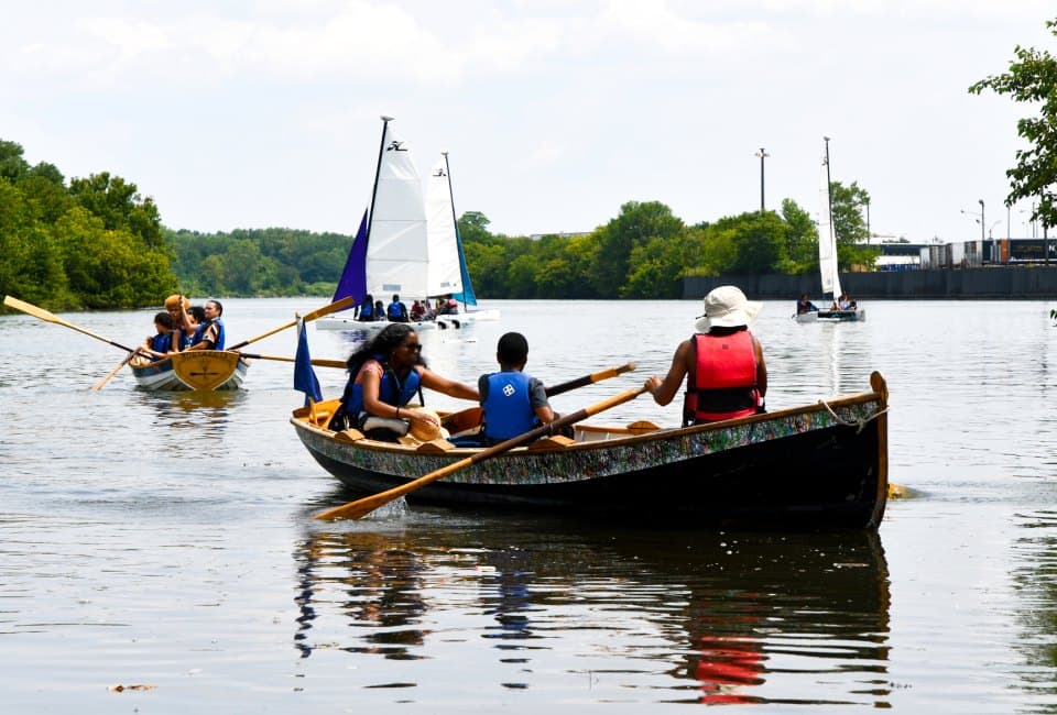 Free Community Rowing, Sailing, and Birding at Hunts Point - Family event in Hunts Point Riverside Park