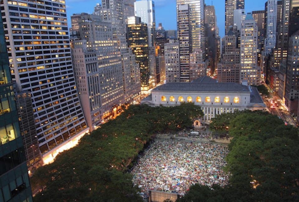 Bryant Park Movie Nights - Family event at Bryant Park in NYC